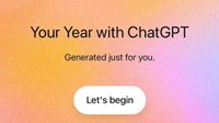 "Your Year with ChatGPT" promotional image from OpenAI.